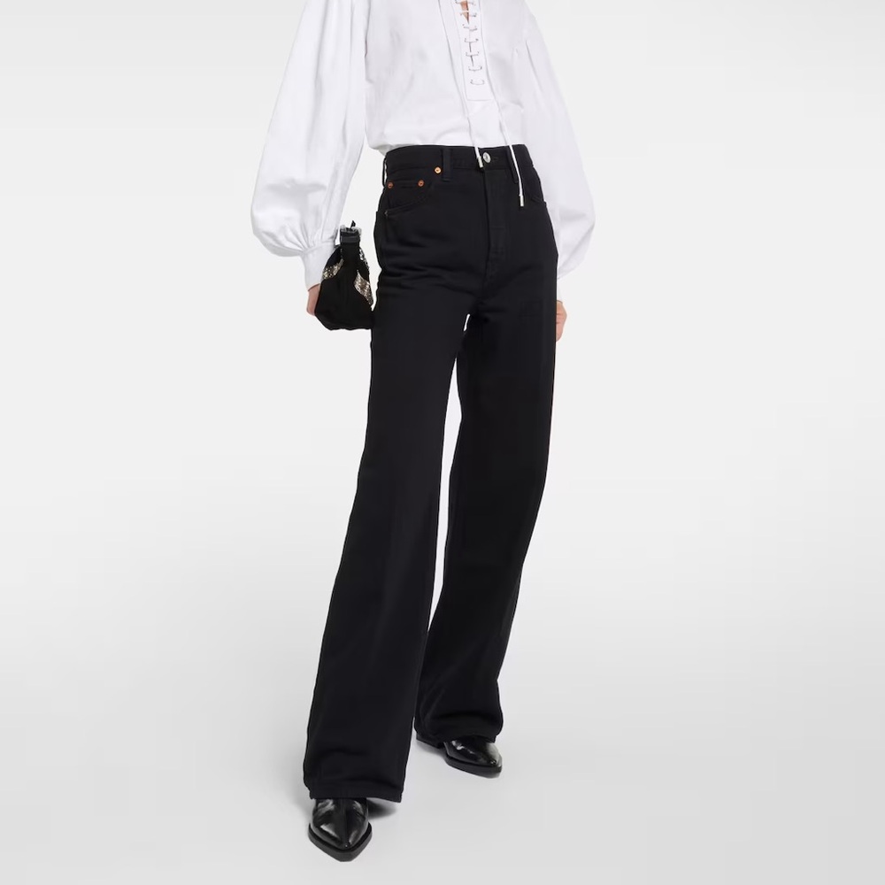 Re/Done 70s Ultra High Rise Wide Leg Jeans